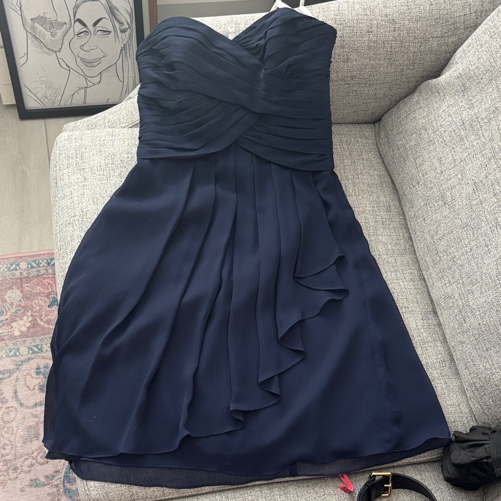 David's Bridal Midnight Strapless Dress